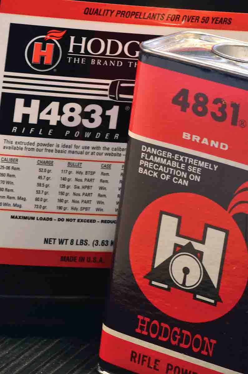 One of the earliest – and arguably the greatest – of the Hodgdon powders is H-4831, which began as military surplus, became a Hodgdon best seller for magnum rifle loads and has been copied by other manufacturers.